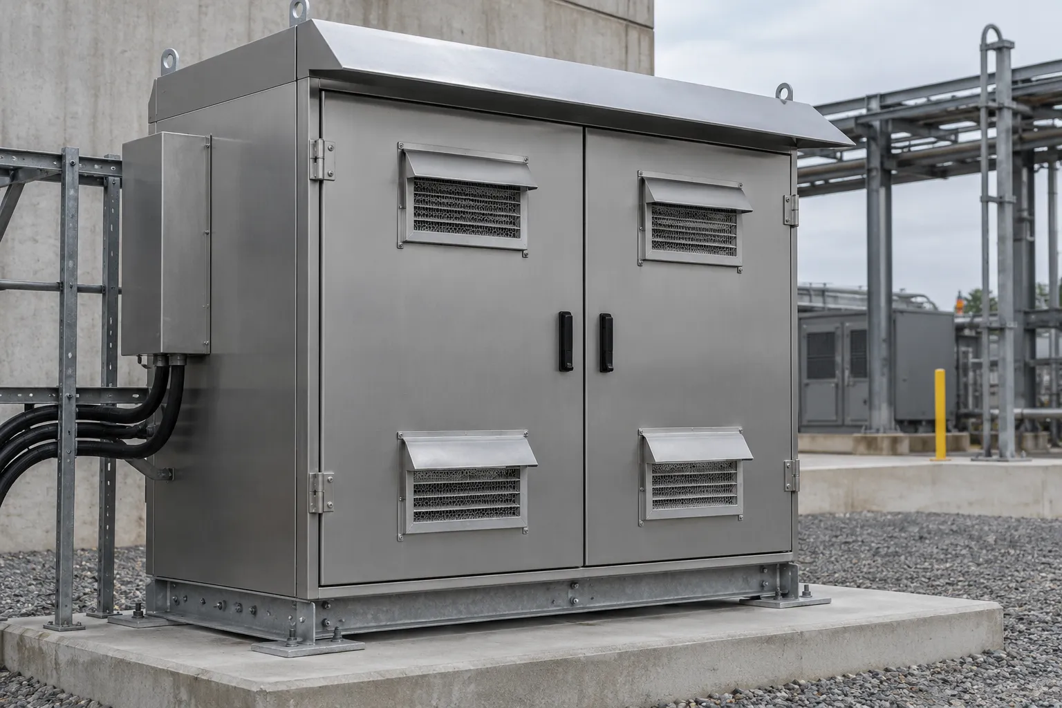 Illustration of a custom electrical control assembly: Outdoor-Rated Enclosures